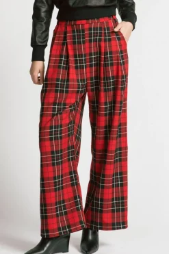Cheap ALLISON WONDERLAND Katherine Pants - Plaid