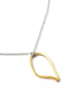 Shop ANNE-MARIE CHAGNON Béatrix Necklace - Silver and Gold