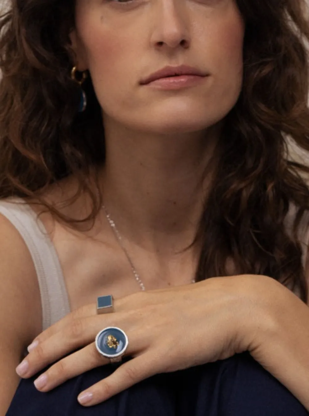 New ANNE-MARIE CHAGNON Wallis ring - Azure