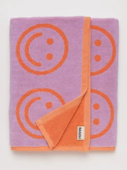 Online BAGGU Bath Towel - Happy Lila