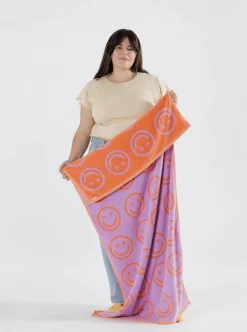 Online BAGGU Bath Towel - Happy Lila