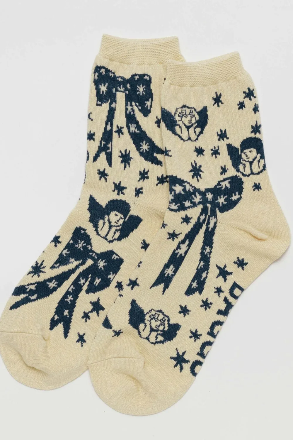 Cheap BAGGU Crew Socks - Cherub Bows