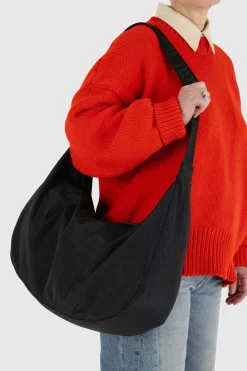 New BAGGU Large Crescent Nylon Bag - Black