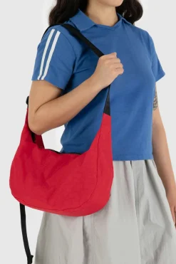 Sale BAGGU Medium Crescent Nylon Bag - Candy Apple