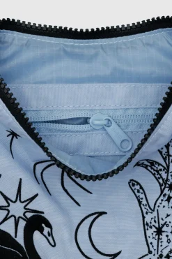 New BAGGU Small Crescent Nylon Bag - Embroidered Ballet Icons