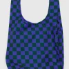 New BAGGU Standard Reusable Bag - Iris Green Check