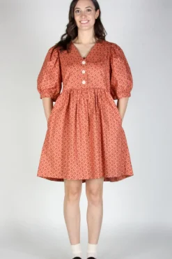 Cheap BIRDS OF NORTH AMERICA Fieldfare Dress - Berry Sheaf