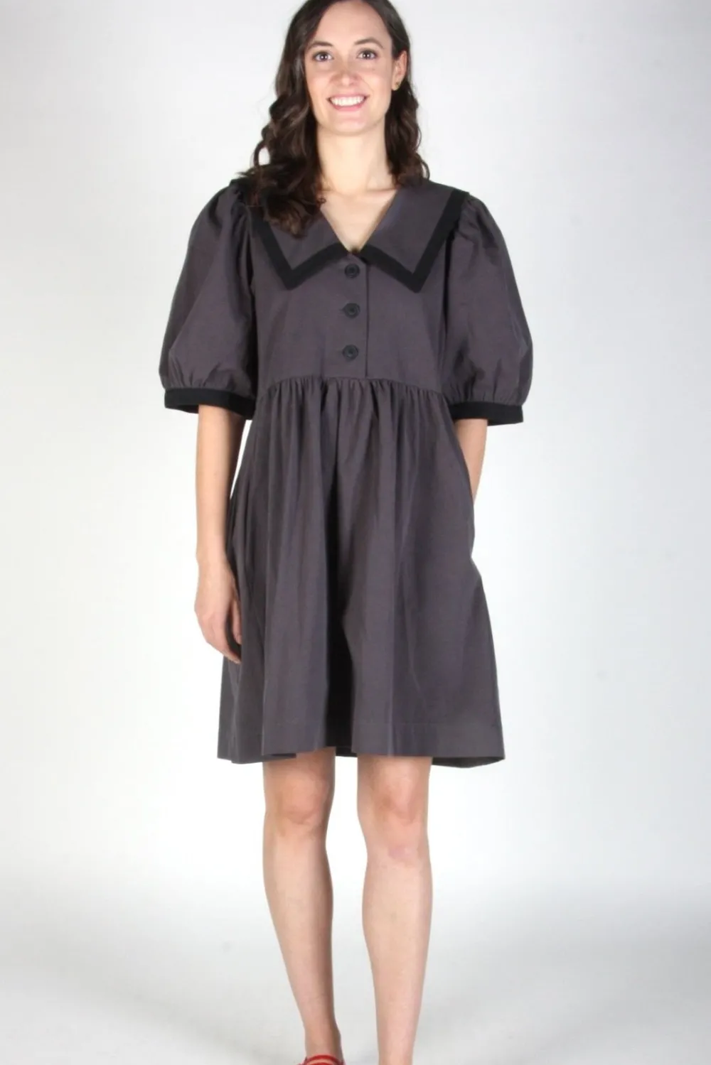 Hot BIRDS OF NORTH AMERICA Fulvetta Dress - Iron