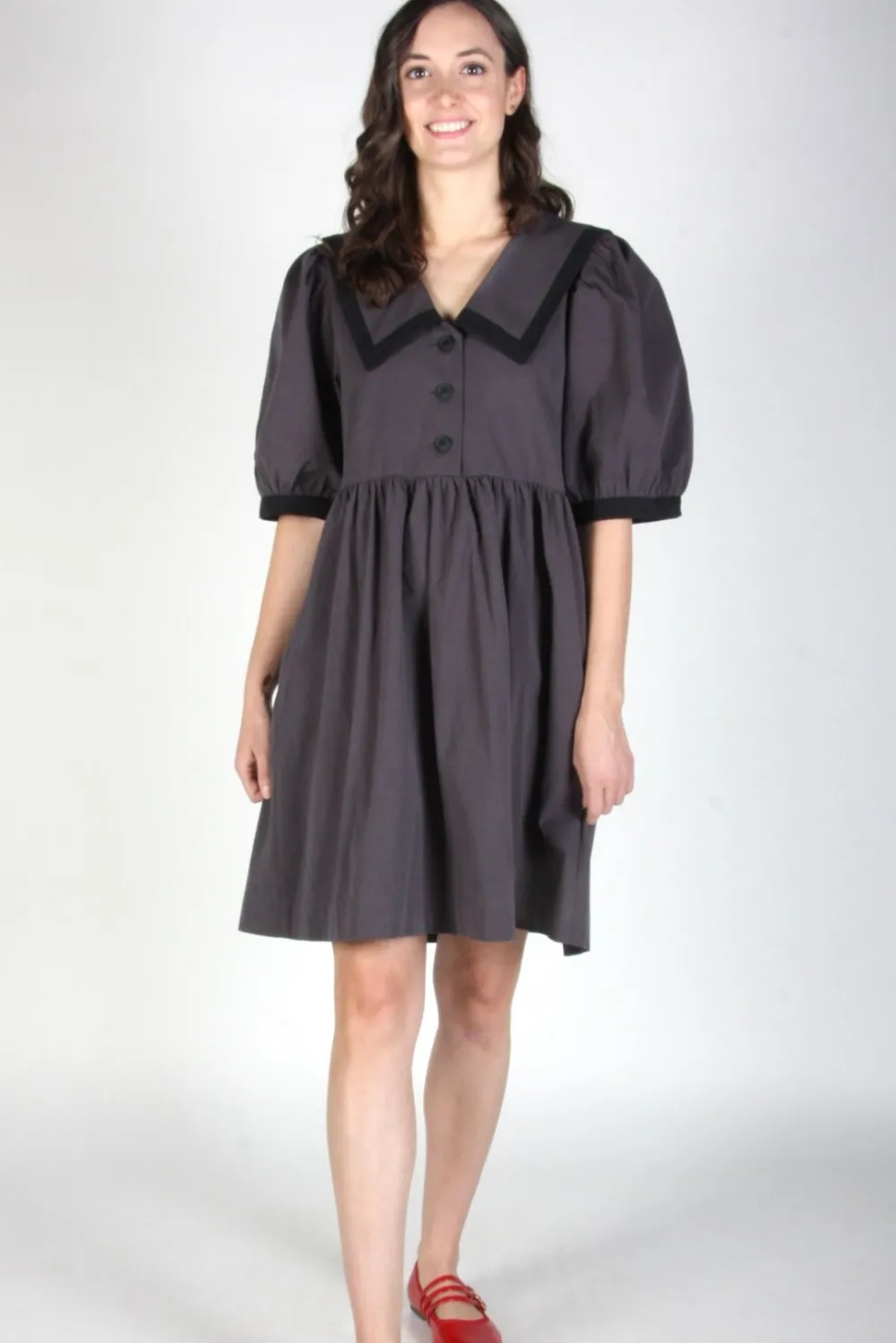 Hot BIRDS OF NORTH AMERICA Fulvetta Dress - Iron