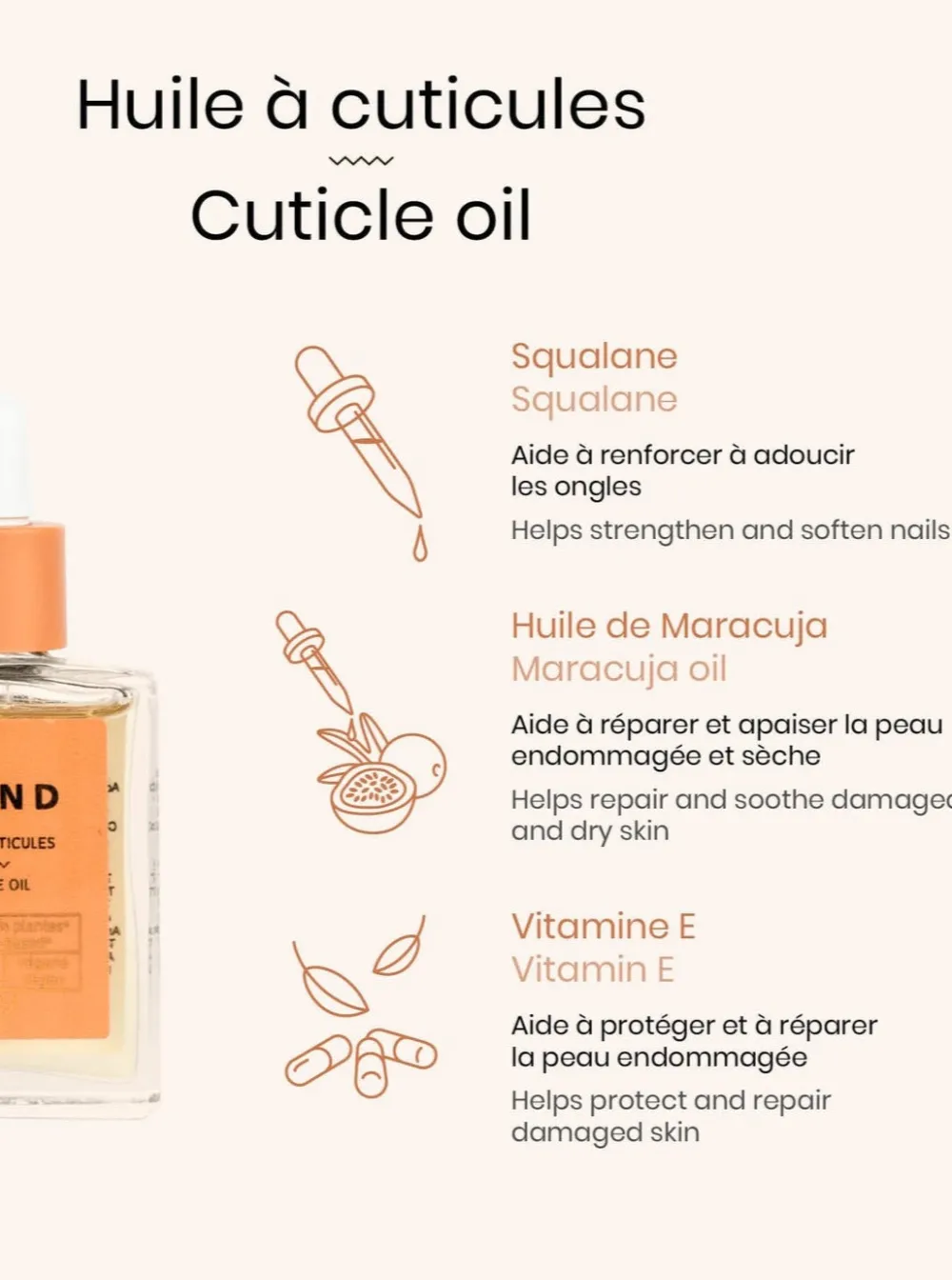 New BKIND Cuticle Oil with Vitamin E and Squalane