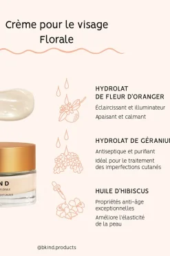Outlet BKIND Floral Face Cream with Hyaluronic Acid