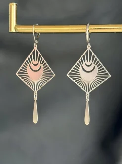Best Sale BLOOM Gatsby Earrings - Silver