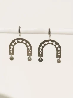 Fashion BLOOM Hoop Earrings - Gold
