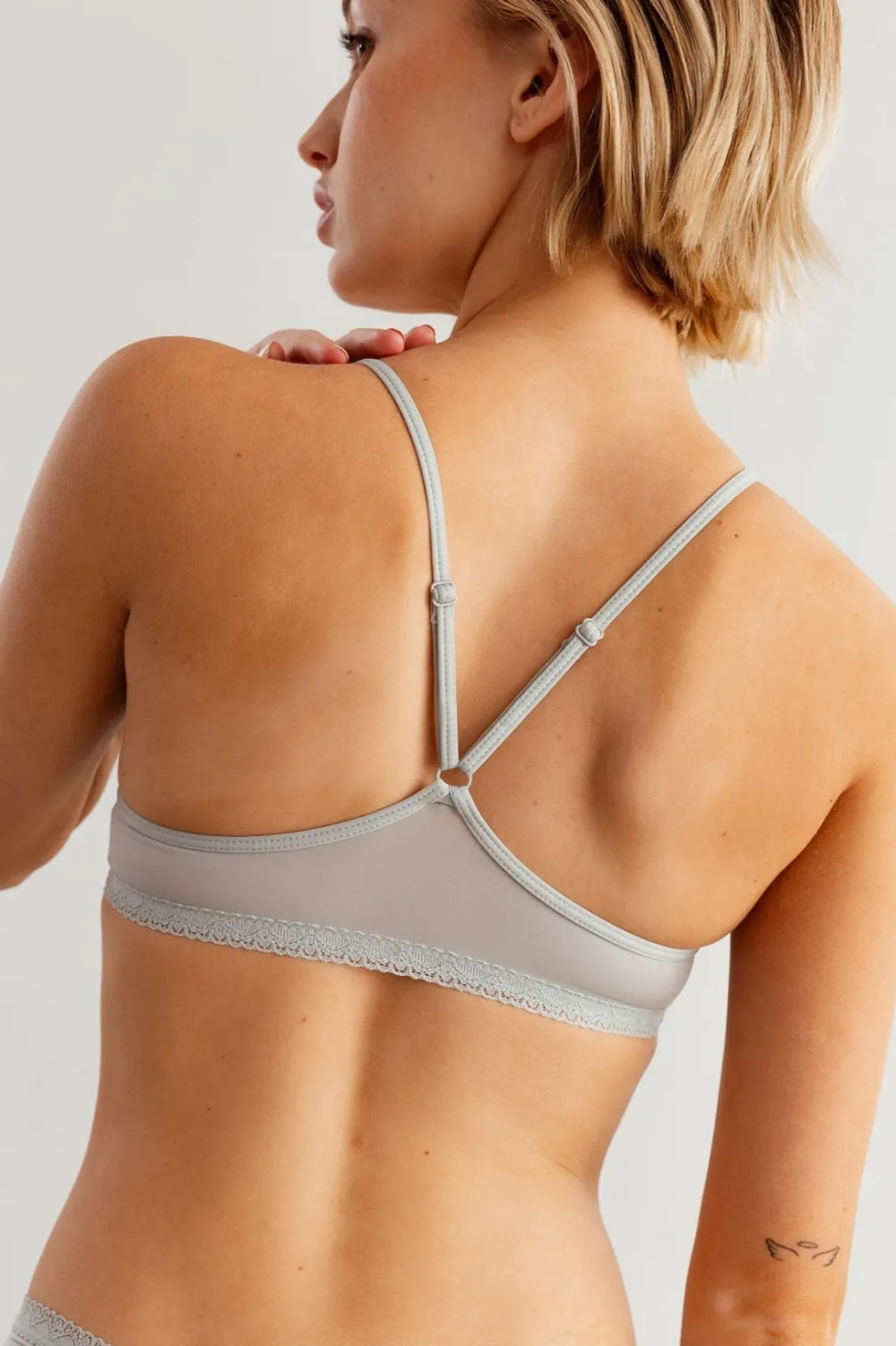 Discount BLUSH Lace Trim Bralette The Micro
