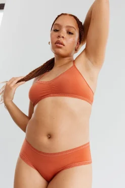Discount BLUSH Lace Trim Bralette The Micro