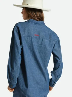 Store BRIXTON Bowery Overshirt - Indigo