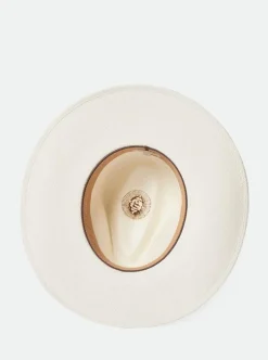 Discount BRIXTON Harper Panama Hat - White