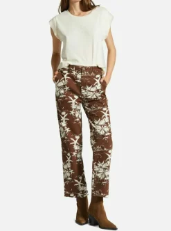 Cheap BRIXTON Victory Pants - Sepia