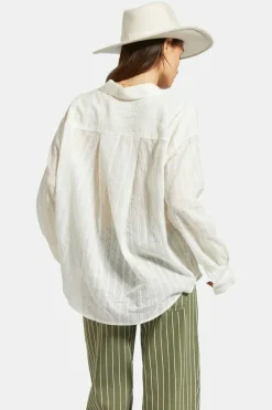 Shop BRIXTON Vintage Military Trousers - Olive White Stripe