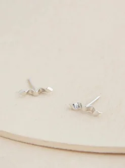 Discount CAMILLETTE Folded Ribbon Earrings