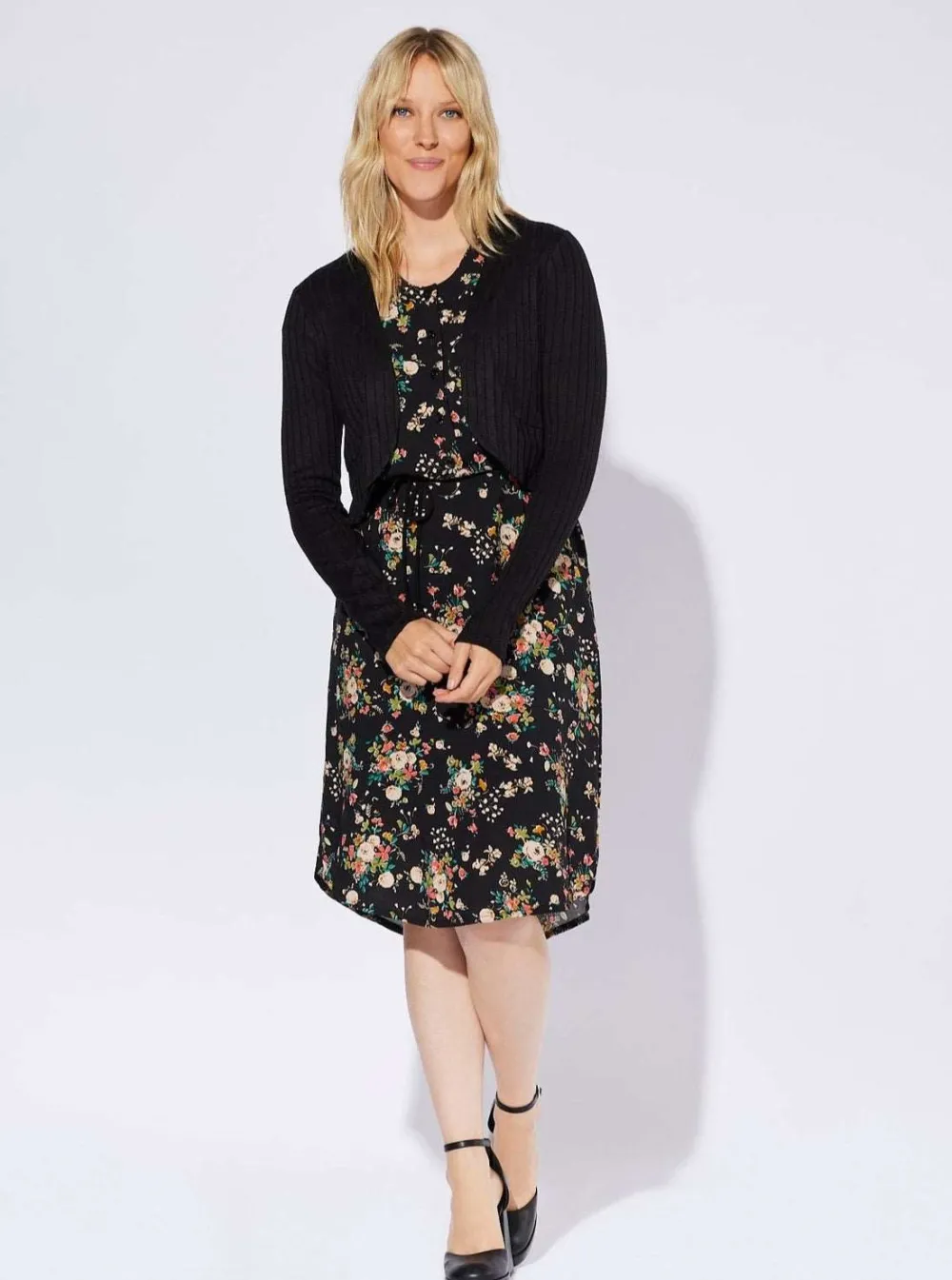Clearance CHERRY BOBIN Maxine Jacket - Heavy Knit Black