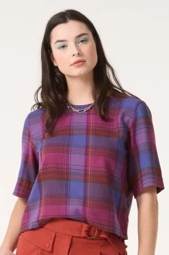 Best COKLUCH Sideral Top - Mauve Plaid