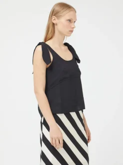 Online COMPANIA FANTASTICA Tied Top - Black