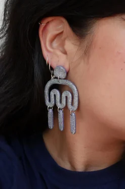 Best CROCODILE AGILE Doris Earrings - Glitter