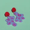 Clearance CROCODILE AGILE Garance Earrings - Abstract Terrazzo