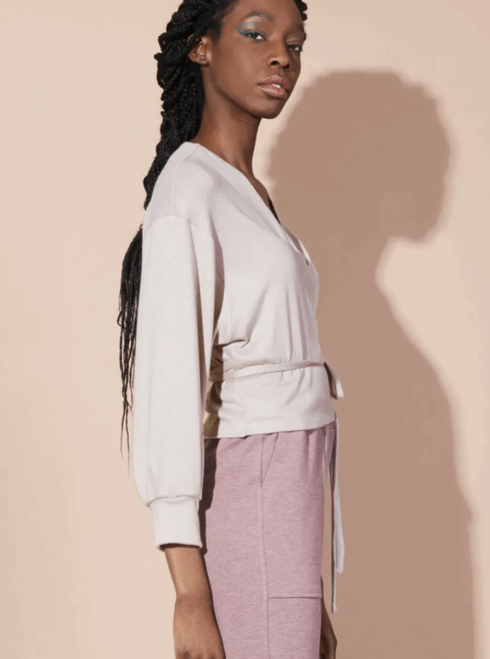 Outlet DAGG & STACEY Avalon Wrap Sweater - Pearl