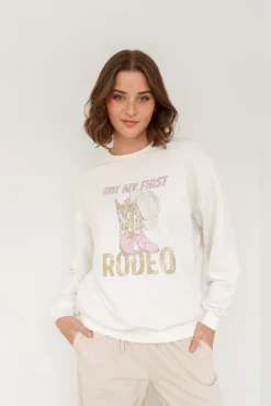 Clearance DAILYSTORY Crewneck Not My First Rodeo