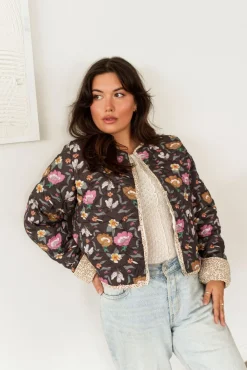 Hot DAILYSTORY Scarlet Jacket - Floral