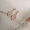 Cheap DELLMCO Scalloped Teardrop Earrings