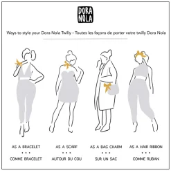 Hot DORA NOLA Silk Twilly - Sketch