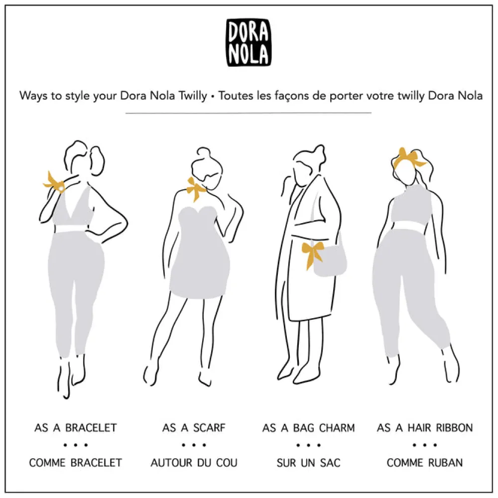 Hot DORA NOLA Silk Twilly - Sketch