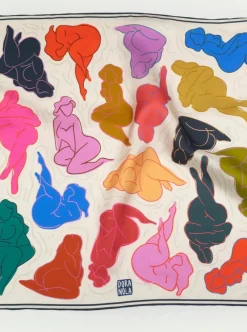 Fashion DORA NOLA Small Silk Scarf - History of Art