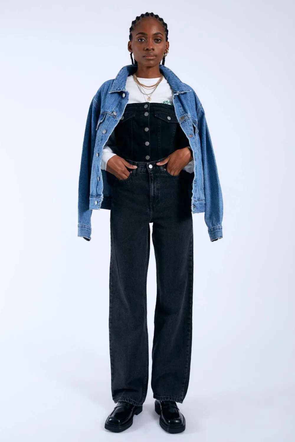 Store DR DENIM Jeans Echo - Retro Black