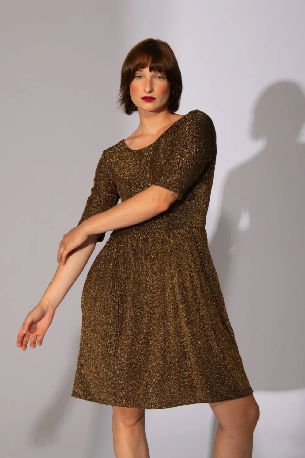 Best Sale EVE LAVOIE Sound Of Silence Dress - Shimmering Gold