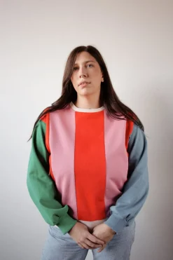 Discount FABRIQUE Z Colorblock Sweater