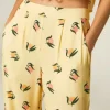 Best Sale COMPANIA FANTASTICA FANTASTIC COMPANY Pantalon Pêches - Jaune