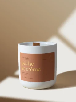 Clearance FEU&CO FIRE & CO. Peach and Cream Candle