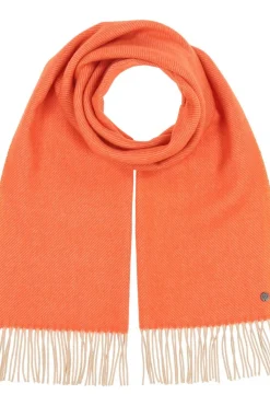 Shop FRAAS Herringbone Pattern Wool Scarf