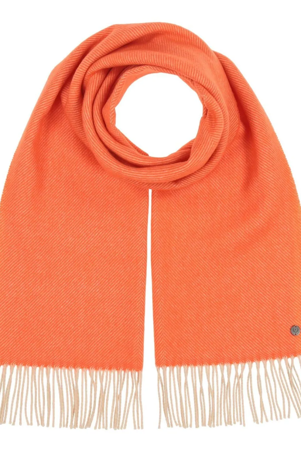 Shop FRAAS Herringbone Pattern Wool Scarf