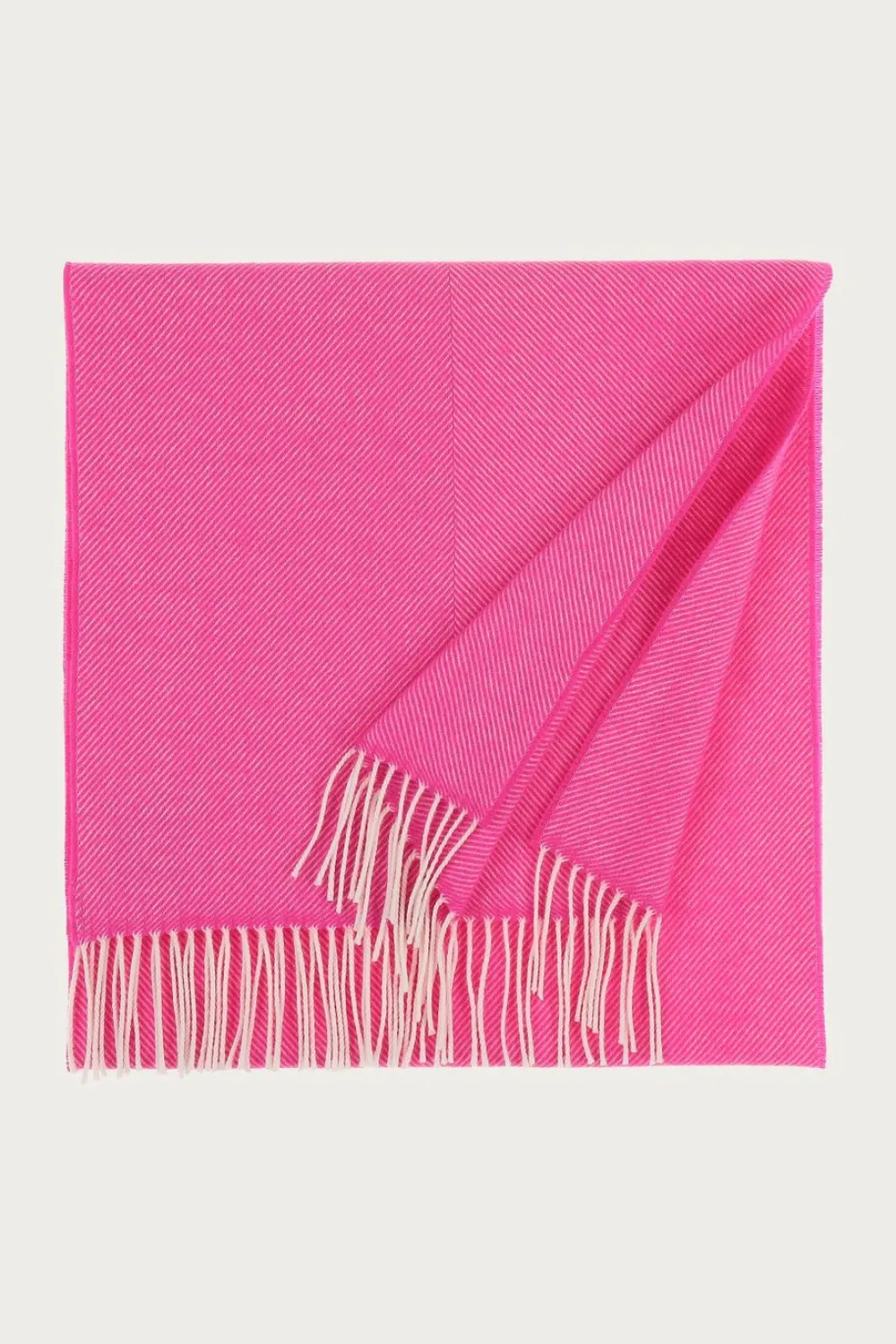 Shop FRAAS Herringbone Pattern Wool Scarf