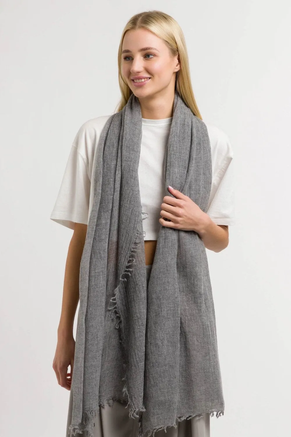 Best FRAAS Light Plain Wool Scarf