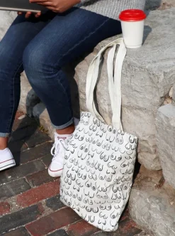 Cheap FREON COLLECTIVE Tote Bag - Breasts