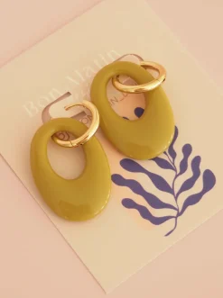 Store BON MATIN GOOD MORNING Blume Earrings - Frosted