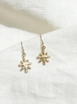 Store HAWKLY Estrella Mini Earrings - Bronze