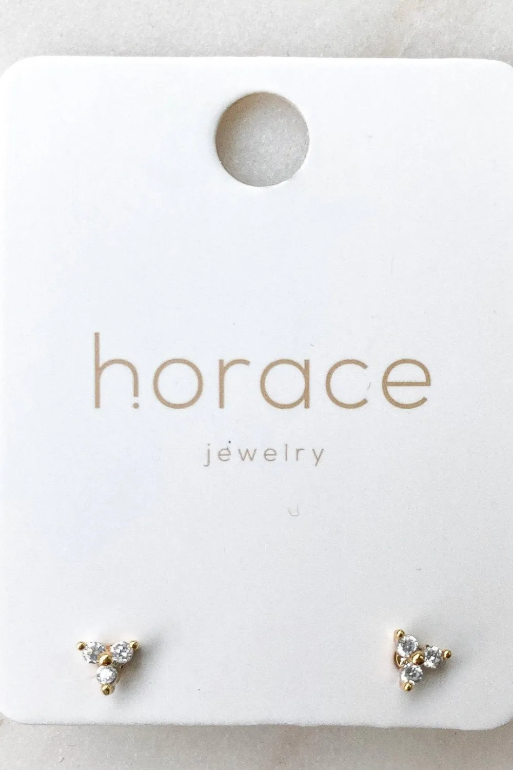 Hot HORACE Infi Triangular Stud Earrings