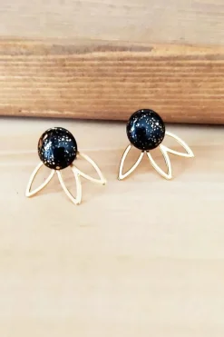 Online KAG 2 Piece Flower & Round Earrings